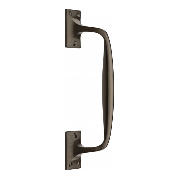 V1150 253-MB • 253mm • Matt Bronze • Heritage Brass Traditional Cranked Pull Handle